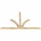 Ekena Millwork Richland Rough Sawn Timber Gable Bracket, Douglas Fir, 84"W x 53"H x 2"D x 4"F, 15/12 Pitch GBW084X53X0204RIC00RDF - alternate 3
